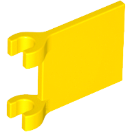 Plaatje in Gallery viewer laden, LEGO® los onderdeel Vlag in kleur Geel 2335