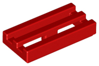 LEGO® los onderdeel Tegel Aangepast in kleur Rood 2412b