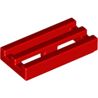 LEGO® los onderdeel Tegel Aangepast in kleur Rood 2412b