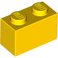 Plaatje in Gallery viewer laden, LEGO® los onderdeel Steen in kleur Geel 3004