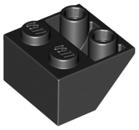 Plaatje in Gallery viewer laden, LEGO® los onderdeel Dakpan Omgekeerd in kleur Zwart 3660