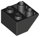 LEGO® los onderdeel Dakpan Omgekeerd in kleur Zwart 3660