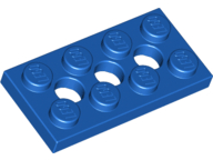 LEGO® los onderdeel Technische Plaat in kleur Blauw 3709b