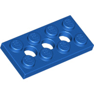 LEGO® los onderdeel Technische Plaat in kleur Blauw 3709b