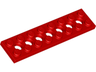 LEGO® los onderdeel Technische Plaat in kleur Rood 3738
