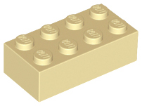 LEGO® los onderdeel Steen in kleur Geelbruin 3001