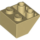 LEGO® los onderdeel Dakpan Omgekeerd in kleur Geelbruin 3660