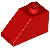 LEGO® los onderdeel Dakpan Algemeen in kleur Rood 3040