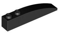 Plaatje in Gallery viewer laden, LEGO® los onderdeel Dakpan Gebogen in kleur Zwart 42022