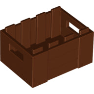 Plaatje in Gallery viewer laden, LEGO® los onderdeel Container Roodachtig Bruin 30150