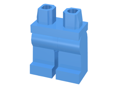 LEGO® los onderdeel Benen in kleur Medium Blauw 970c00