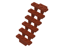 Plaatje in Gallery viewer laden, LEGO® los onderdeel Trap in kleur Roodachtig Bruin 30134
