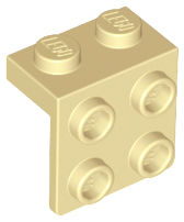 LEGO® los onderdeel Beugel in kleur Geelbruin 44728