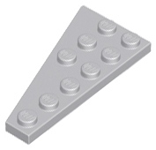 LEGO® los onderdeel Wig Plaat Licht Blauwachtig Grijs 54383