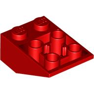 LEGO® los onderdeel Dakpan Omgekeerd in kleur Rood 3747b
