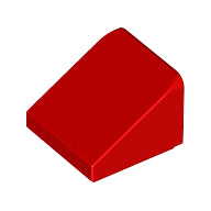 LEGO® los onderdeel Dakpan Algemeen in kleur Rood 54200