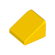 LEGO® los onderdeel Dakpan Algemeen in kleur Geel 54200