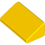 LEGO® los onderdeel Dakpan Algemeen in kleur Geel 85984