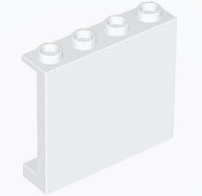 Plaatje in Gallery viewer laden, LEGO® los onderdeel Paneel in kleur Wit 60581