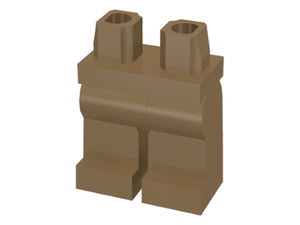 LEGO® los onderdeel Benen in kleur Donker Geelbruin 970c00