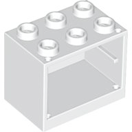 Plaatje in Gallery viewer laden, LEGO® los onderdeel Container in kleur Wit 4532b