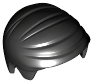 Plaatje in Gallery viewer laden, LEGO® los onderdeel Haar in kleur Zwart 99930