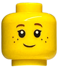 Plaatje in Gallery viewer laden, LEGO® los onderdeel Hoofd in kleur Geel 3626cpb0690