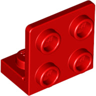 LEGO® los onderdeel Beugel in kleur Rood 99207