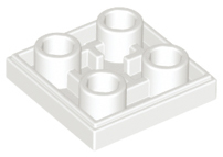 LEGO® los onderdeel Tegel Aangepast in kleur Wit 11203