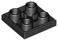 Plaatje in Gallery viewer laden, LEGO® los onderdeel Tegel Aangepast in kleur Zwart 11203