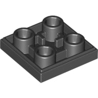 LEGO® los onderdeel Tegel Aangepast in kleur Zwart 11203