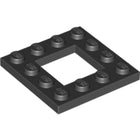 LEGO® los onderdeel Plaat Aangepast in kleur Zwart 64799