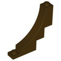 Plaatje in Gallery viewer laden, LEGO® los onderdeel Steen Boog in kleur Donker Bruin 30099