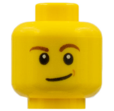 LEGO® los onderdeel Hoofd in kleur Geel 3626cpb1286