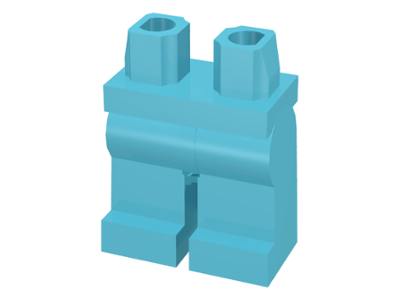 LEGO® los onderdeel Benen in kleur Medium Azuurblauw 970c00