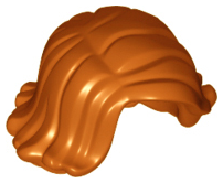 LEGO® los onderdeel Haar in kleur Donker Oranje 20877