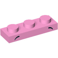 LEGO® los onderdeel Plaat met Motief Fel Roze 3623pb006