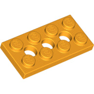 Plaatje in Gallery viewer laden, LEGO® onderdeel Technische Plaat Helder Licht Oranje 3709b