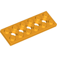 Plaatje in Gallery viewer laden, LEGO® onderdeel Technische Plaat Helder Licht Oranje 32001