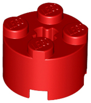 LEGO® los onderdeel Steen Rond in kleur Rood 3941