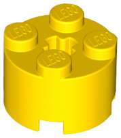 LEGO® los onderdeel Steen Rond in kleur Geel 3941