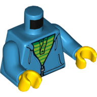 Plaatje in Gallery viewer laden, LEGO® Lijf met Motief Donker Azuurblauw 973pb2346c01