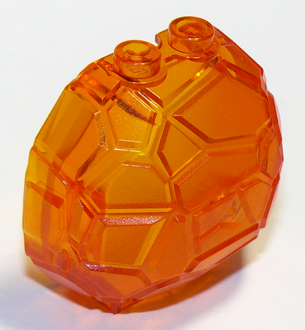 LEGO® los onderdeel Rots in kleur Doorzichtig Oranje 23447