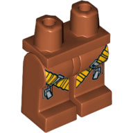 LEGO® onderdeel Benen met Motief Donker Oranje 970c00pb0682