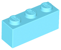 Plaatje in Gallery viewer laden, LEGO® los onderdeel Steen in kleur Medium Azuurblauw 3622