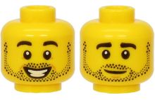 Plaatje in Gallery viewer laden, LEGO® los onderdeel Hoofd in kleur Geel 3626cpb2143