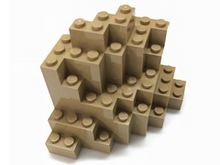 Plaatje in Gallery viewer laden, LEGO® los onderdeel Rots in kleur Donker Geelbruin 23996
