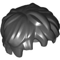 Plaatje in Gallery viewer laden, LEGO® los onderdeel Haar in kleur Zwart 36762