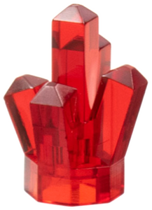 LEGO® los onderdeel Rots in kleur Doorzichtig Rood 52