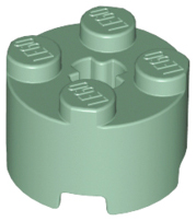 Plaatje in Gallery viewer laden, LEGO® los onderdeel Steen Rond in kleur Zandgroen 3941